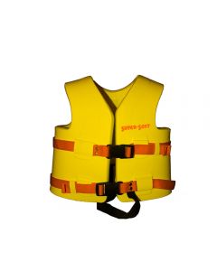 Front of Yellow USCG Child Super•Soft® Vests in Size Small