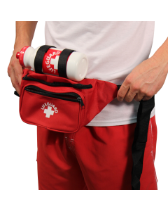 Red Waterpark Lifeguard Hip Pack w/ Bottle