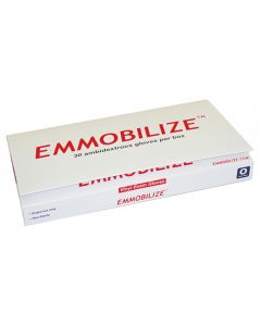 Box of EMMOBILIZE Vinyl Exam Gloves